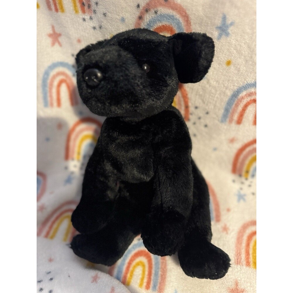 Vintage 2001 TY Beanie Baby Black Lab Dog 9.5” Plush EUC